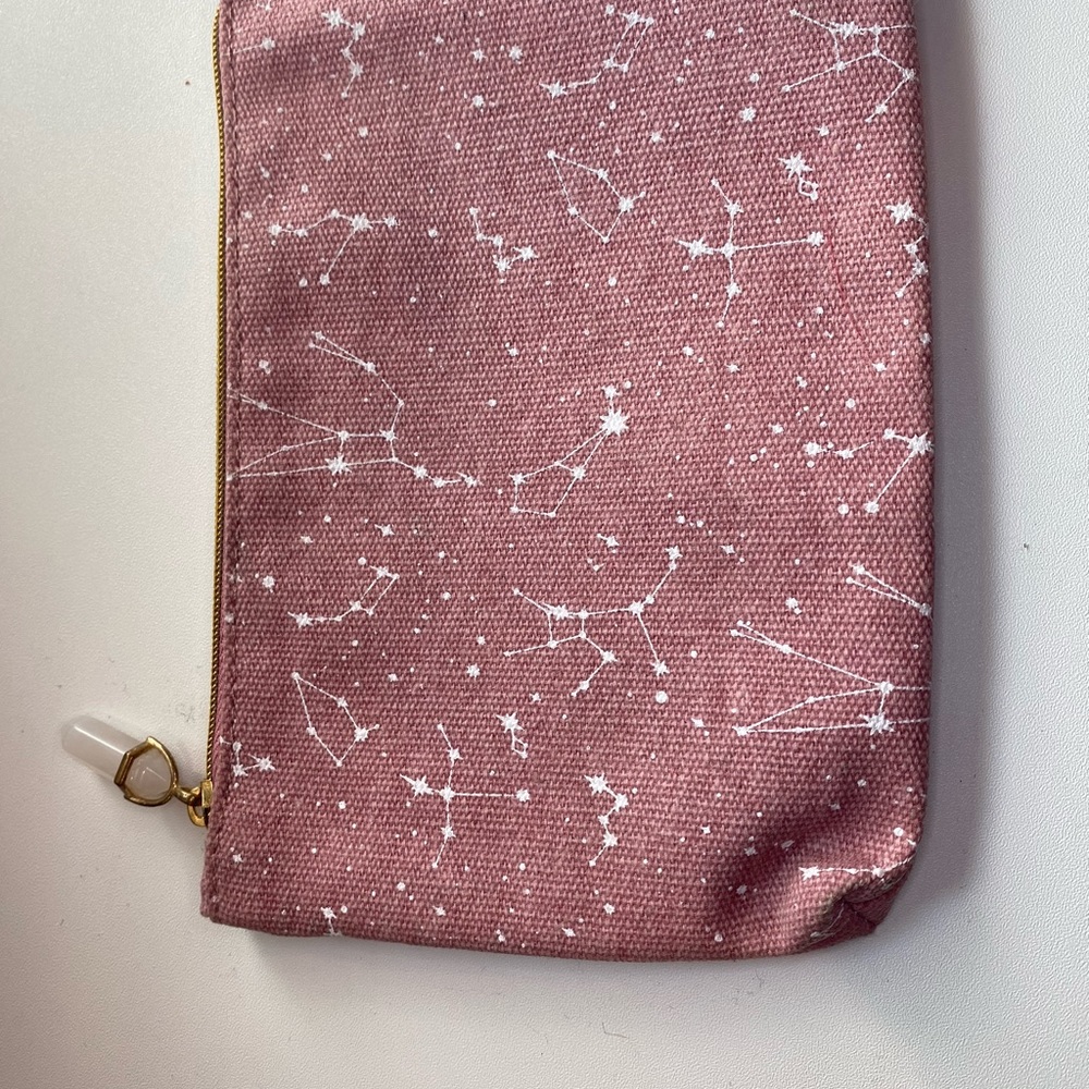 Pink star makeup bag